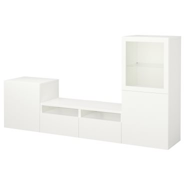 BESTÅ, TV секция със стъклени врати, 691.901.68