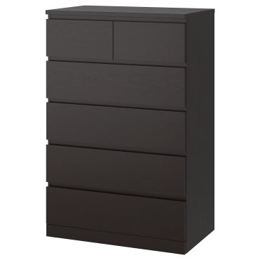 MALM, скрин с 6 чекмеджета, 704.036.06