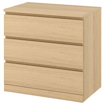MALM, скрин с 3 чекмеджета, 804.035.64