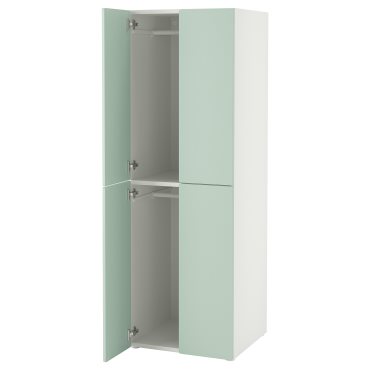 SMASTAD/PLATSA, гардероб, с 2 лоста за закачалки, 895.465.25