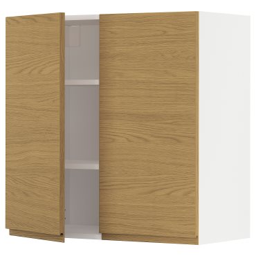 METOD, стенен шкаф с рафтове/2 вратички, 095.384.83