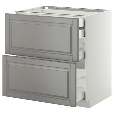 METOD, долен шкаф с 2 чела/1 високо/1 средно/2 ниски чекмеджета, 099.140.17