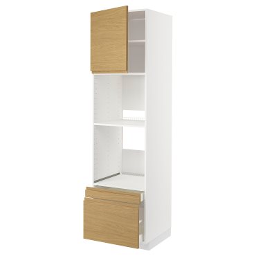 METOD/MAXIMERA, висок шкаф за фурна/комби фурна + врата/2 чекм., 195.389.01