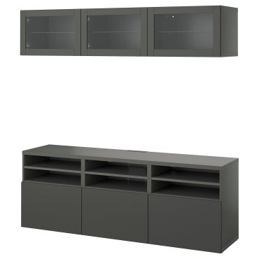 BESTÅ, TV секция/стъклени врати, 295.560.89