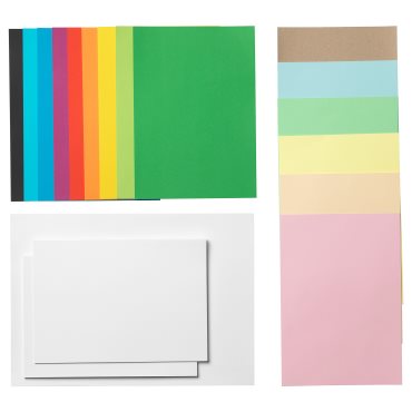 MÅLA, хартия, различни цветове/различни размери, 301.933.23