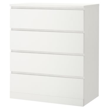 MALM, скрин с 4 чекмеджета, 304.035.71