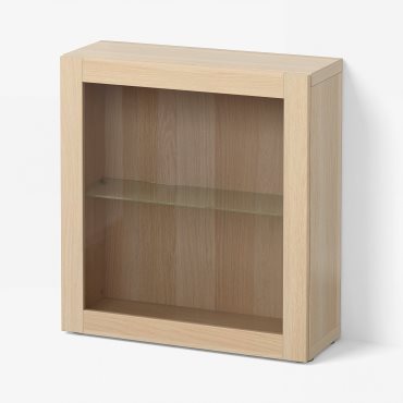BESTÅ, етажерка със стъклена врата, 390.469.45