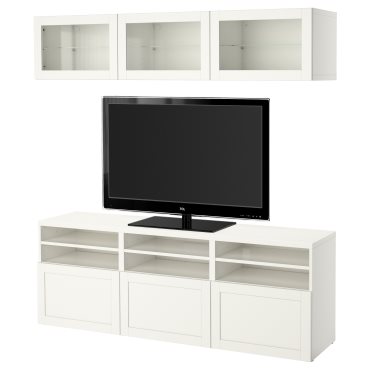 BESTÅ, TV секция/стъклени врати, 494.103.69