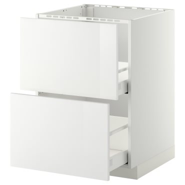 METOD, долен шкаф за мивка с 2 чела/2 чекмеджета, 499.202.00