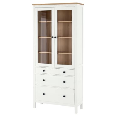 HEMNES, витрина с 3 чекмеджета, 504.135.07