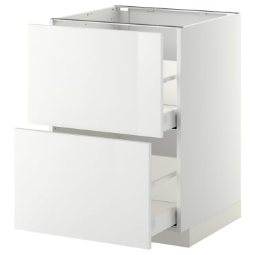 METOD, долен шкаф с 2 чела/2 високи чекмеджета, 599.117.09
