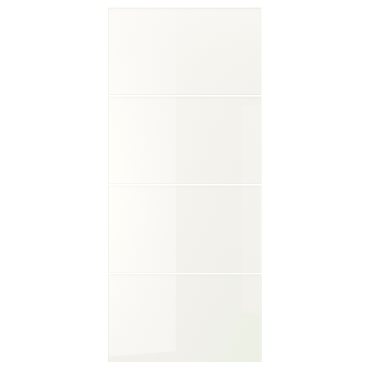 FÄRVIK, 4 панела за рамка на плъзгащи врати, 100x236 см, бяло стъкло, 702.503.16