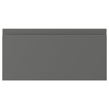 VOXTORP, чело за чекмедже, 40x20 см, тъмносиво, 704.541.01