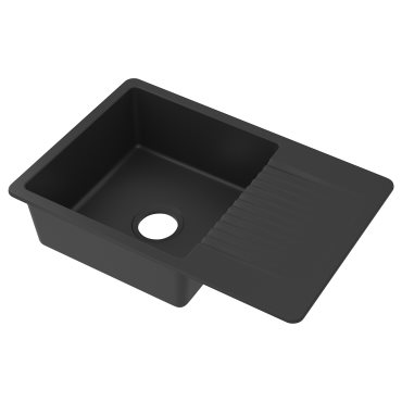 KILSVIKEN, мивка за вграждане1корито+отцедник, 72x46 см, 704.611.06