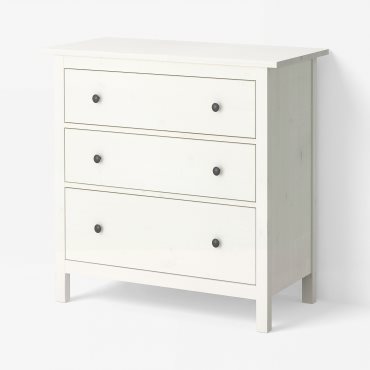 HEMNES, скрин с 3 чекмеджета, 804.247.45