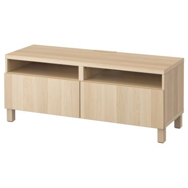 BESTÅ, TV шкаф с чекмеджета, плавно затваряне, 991.883.43