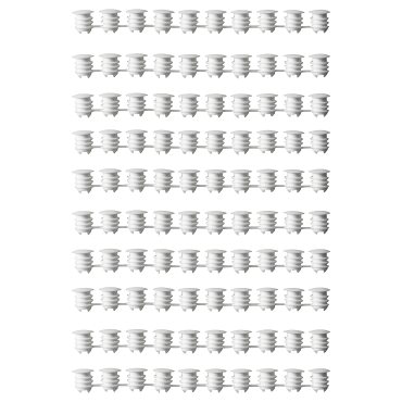 VARIERA, декоративна капачка, к-т 100 бр, бяло, 002.263.15