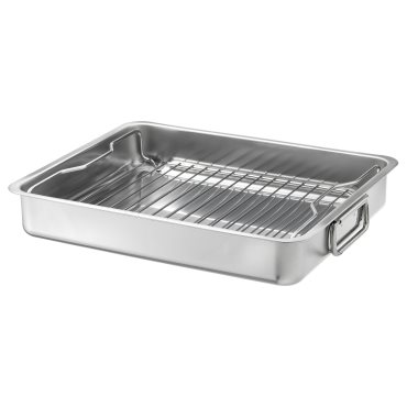 KONCIS, тава за печене с решетка-грил, 40х32 см., неръжд. стомана, 100.990.53