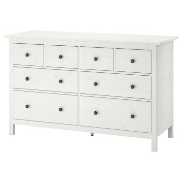 HEMNES, скрин с 8 чекмеджета, 160x95 см, бяло обагряне, 102.392.80