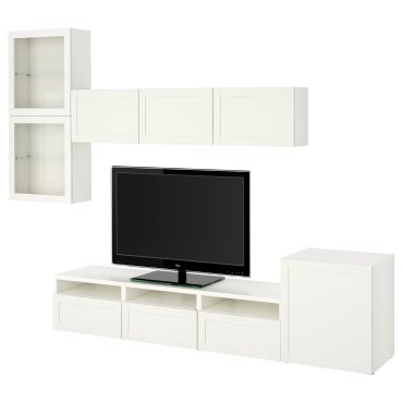 BESTÅ, TV секция/стъклени врати, 394.067.25