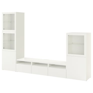 BESTÅ, TV секция/стъклени врати, 694.063.85