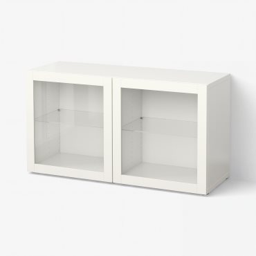 BESTÅ, етажерка със стъклени врати, 890.476.69