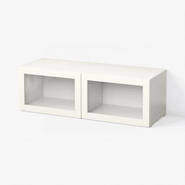 BESTÅ, етажерка със стъклени врати, 990.476.59