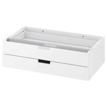 NORDLI, модулен скрин с 2 чекмеджета, 80x23 см, 704.716.19