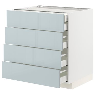 METOD/MAXIMERA, Долен шкаф 4 чела/2 ниски+3 средни чекмеджета, 094.788.70