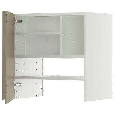 METOD, стенен шкаф за вгр. аспиратор с рафт/врата, 095.764.46