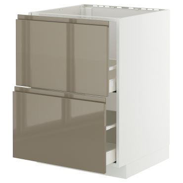 METOD/MAXIMERA, долен шкаф за мивка + 2 чела/2 чекм., 095.765.02