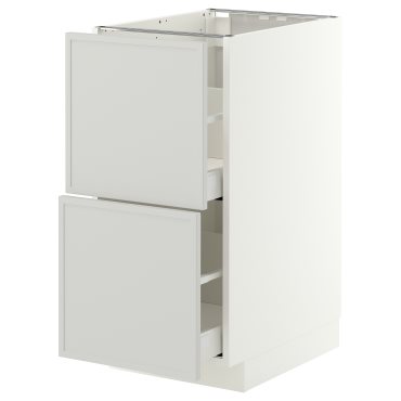 METOD/MAXIMERA, долен шкаф с 2 чела/2 високи чекмеджета, 40x60 см, 096.043.69