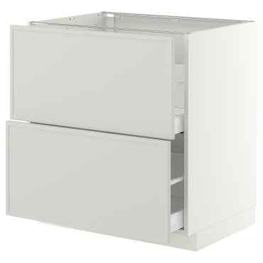 METOD/MAXIMERA, долен шкаф с 2 чела/2 високи чекмеджета, 80x60 см, 096.053.16