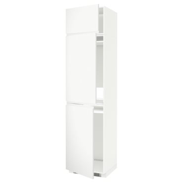 METOD, висок шкаф за хладилник/фризер с 3 врати, 194.639.48