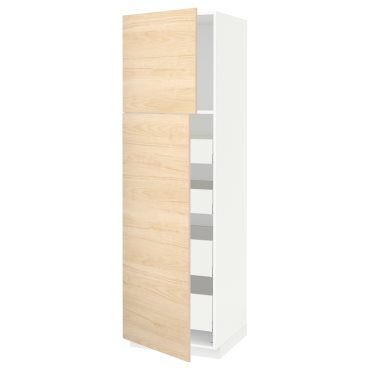 METOD/MAXIMERA, висок шкаф с 2 врати/4 чекмеджета, 294.575.98