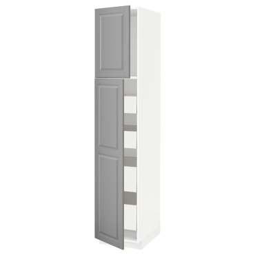 METOD/MAXIMERA, висок шкаф с 2 врати/4 чекмеджета, 294.649.14