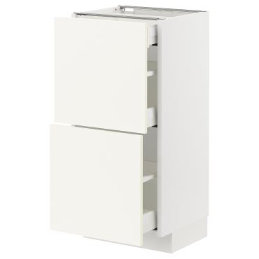 METOD/MAXIMERA, долен шкаф с 2 чела/3 чекмеджета, 295.072.25
