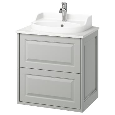 TANNFORSEN/RUTSJON, шкаф за мивка + чекмеджета/мивка/смесител, 295.210.47
