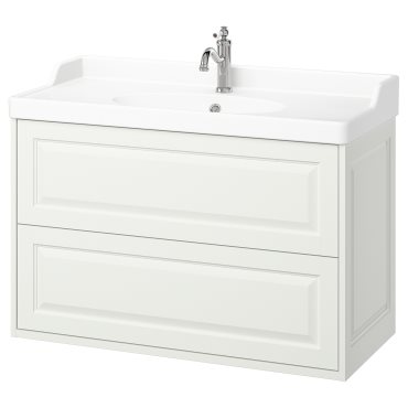TANNFORSEN/RUTSJON, шкаф за мивка + чекмеджета/мивка/смесител, 295.213.30
