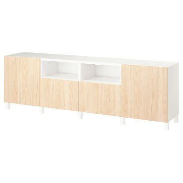 BESTÅ, TV шкаф с врати и чекмеджета, 295.689.78