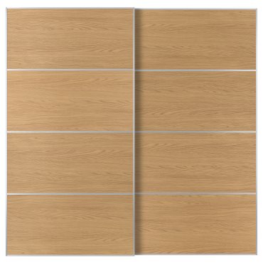 MEHAMN, 2 плъзгащи се врати, с две лица, 200x201 см, 296.090.16