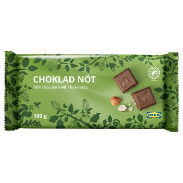 CHOKLAD NOT, Млечен шоколад с лешници, 305.247.52