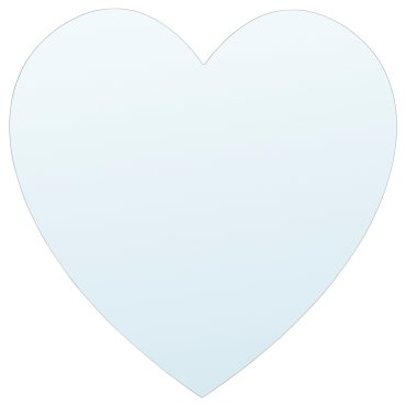 HOLMÖARNA, огледало, с форма на сърце, 27x27 см, 306.322.85