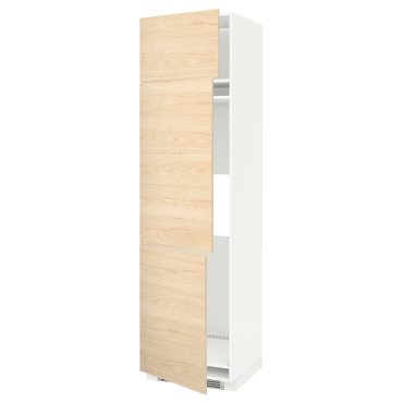 METOD, висок шкаф за хладилник/фризер с 3 врати, 394.566.02