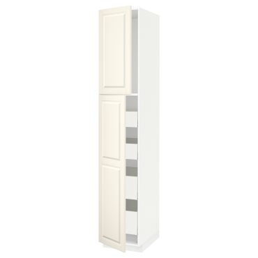 METOD/MAXIMERA, висок шкаф с 2 врати/4 чекмеджета, 394.574.56