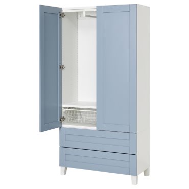 PLATSA, гардероб двукрилен + 2 чекмеджета, 395.556.64
