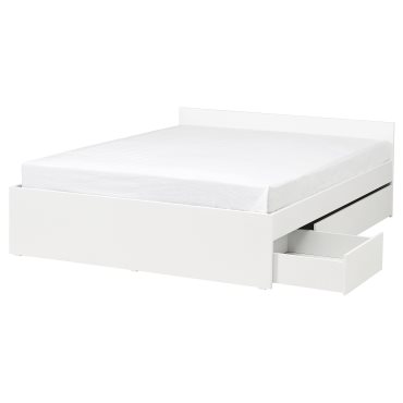 VIHALS, рамка за легло с 2 кутии за съхранение, 395.819.79