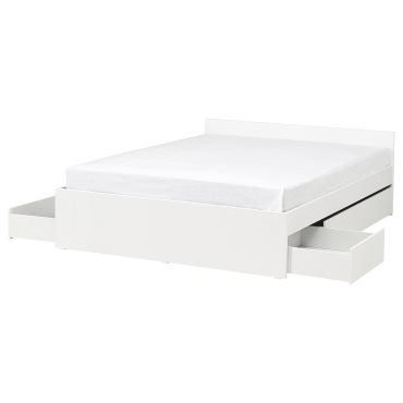 VIHALS, рамка за легло с 4 кутии за съхранение, 395.819.98