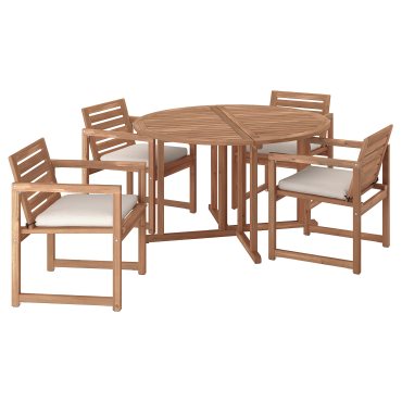 NÄMMARÖ, градинска маса + 4 стола с подлак., 395.824.79