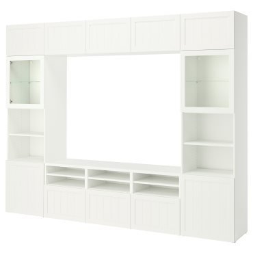 BESTÅ, TV секция/стъклени врати, 395.973.91